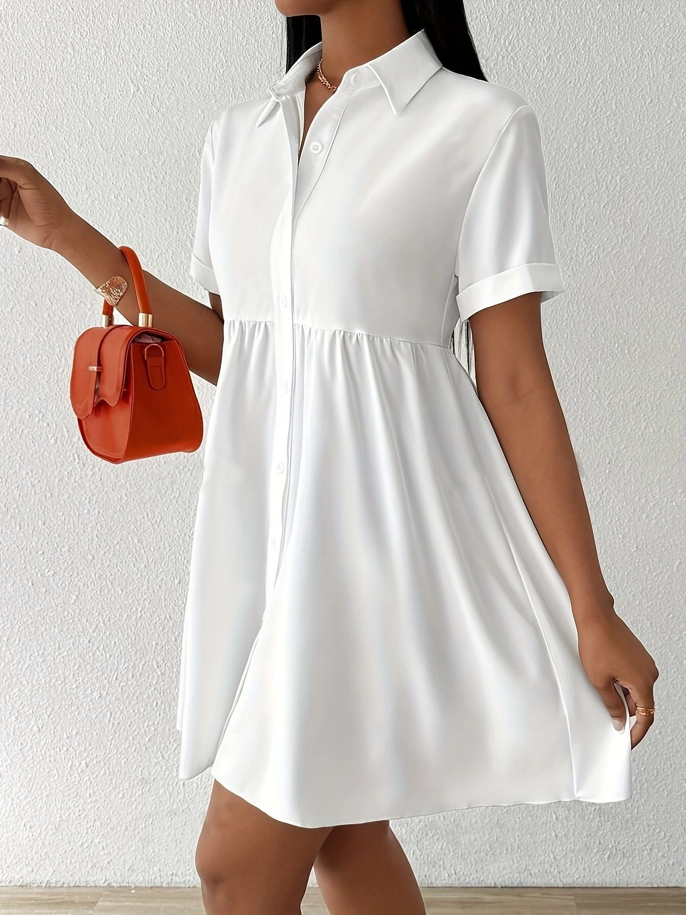 Florence Button Front Shirt Dress
