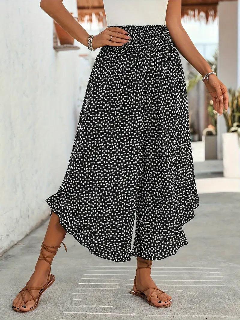 Yvonne Dotted Wide Leg Pants