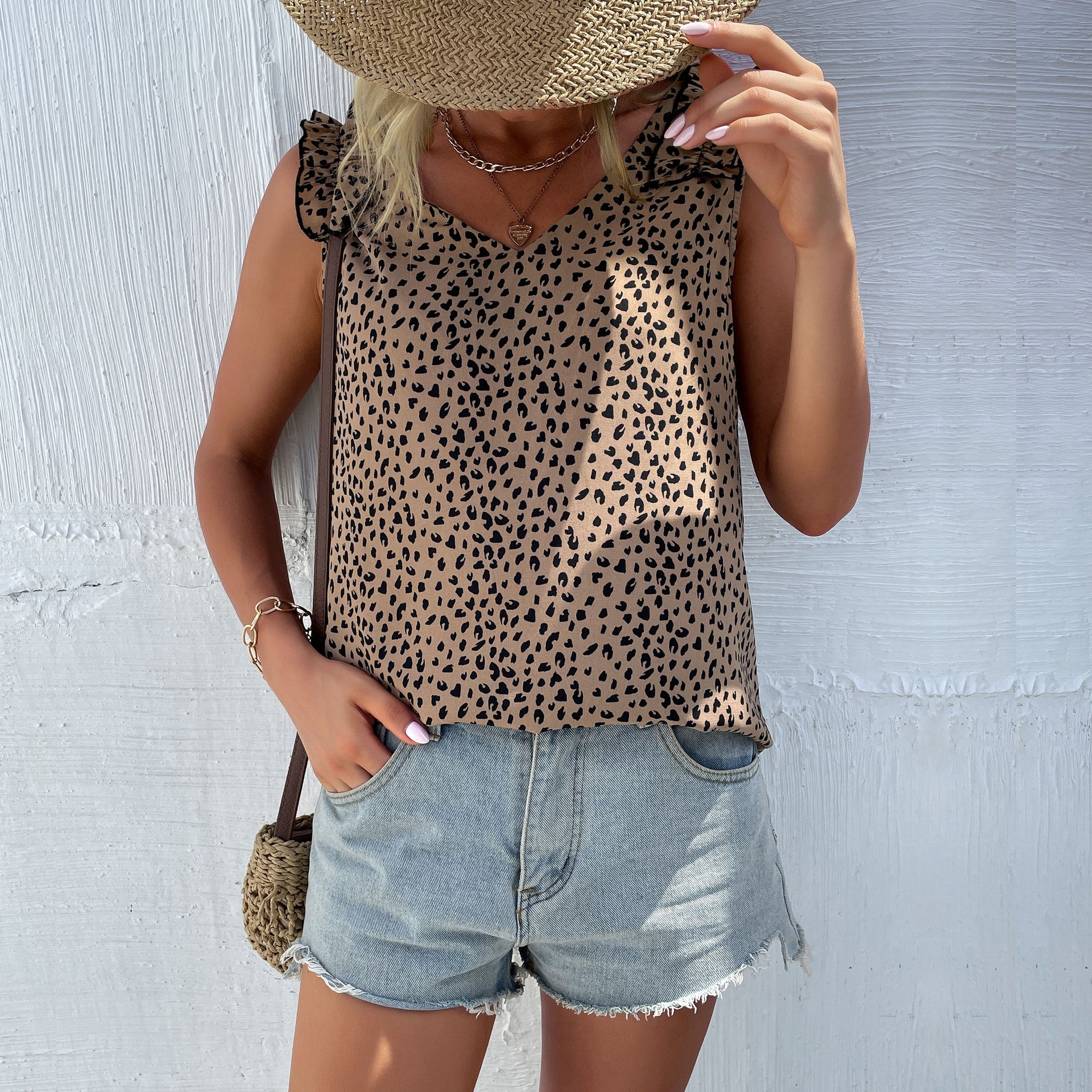 Abigail Flattering Relaxed Leopard Print Top