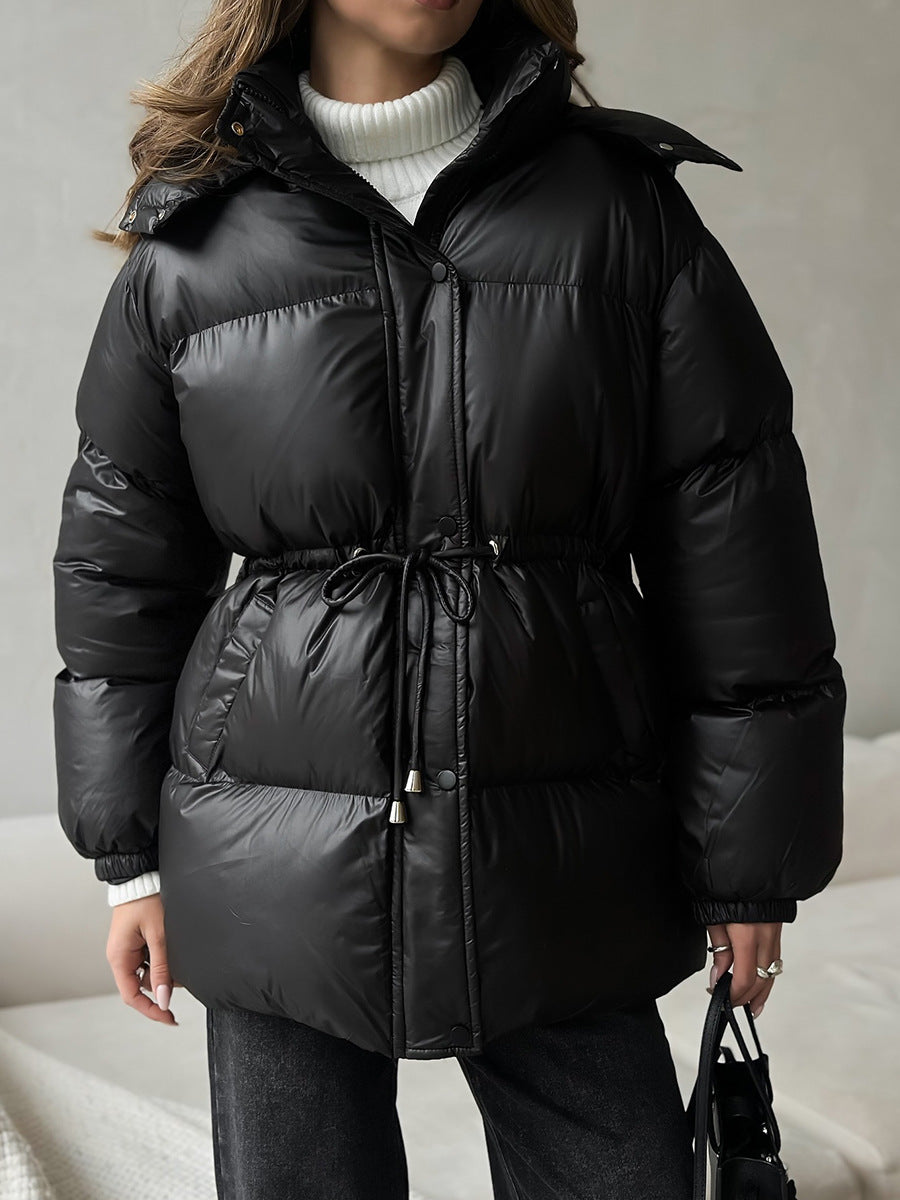 Arden Drawstring Waist Puffer Jacket