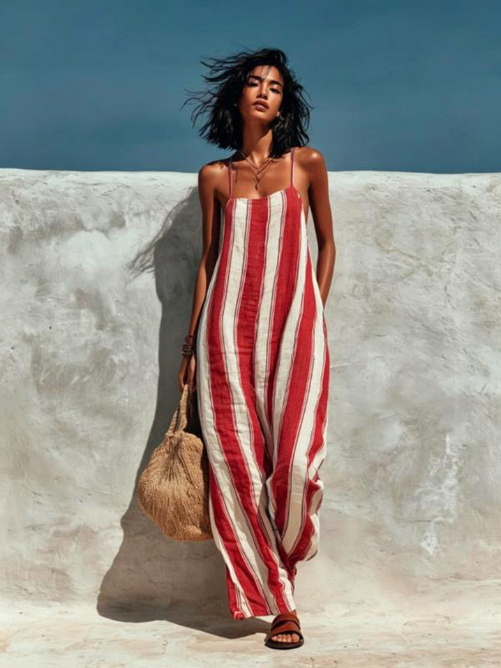 Rochelle Striped Wide Leg Jumpsuit