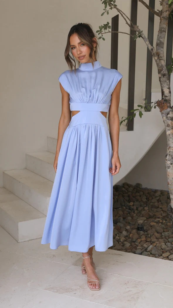 Valeria Elegant Cut-Out Midi Dress
