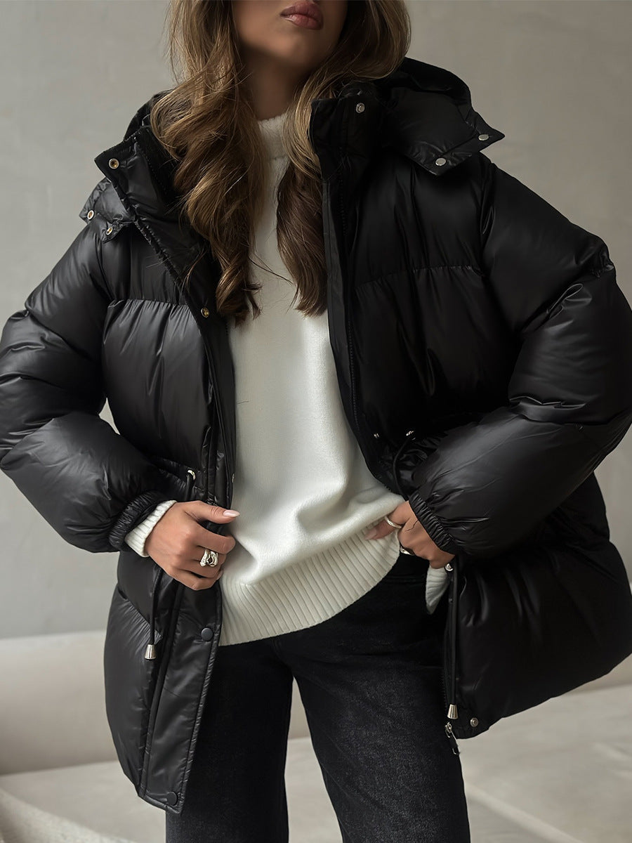 Arden Drawstring Waist Puffer Jacket