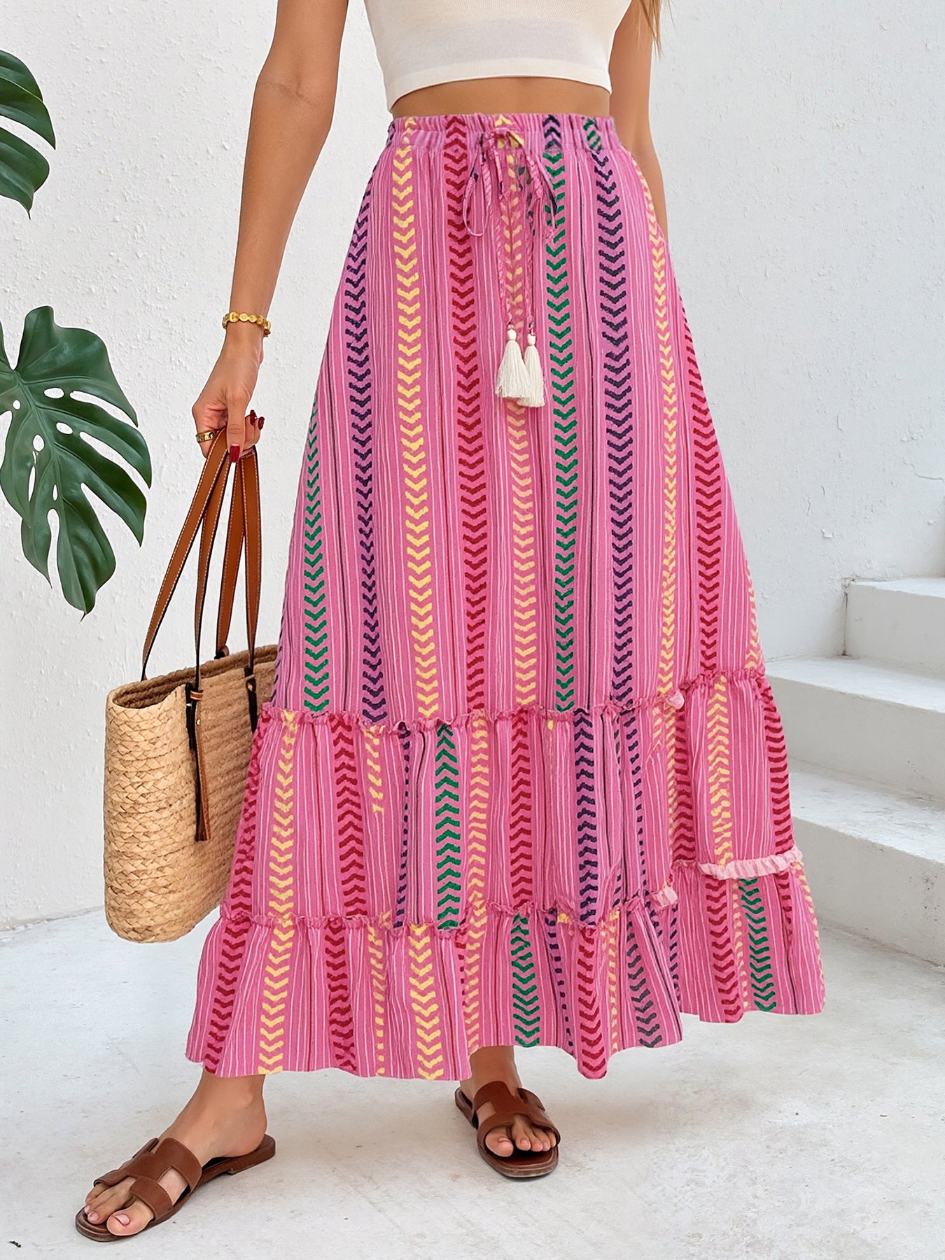 Vivian Boho Flow Maxi Skirt