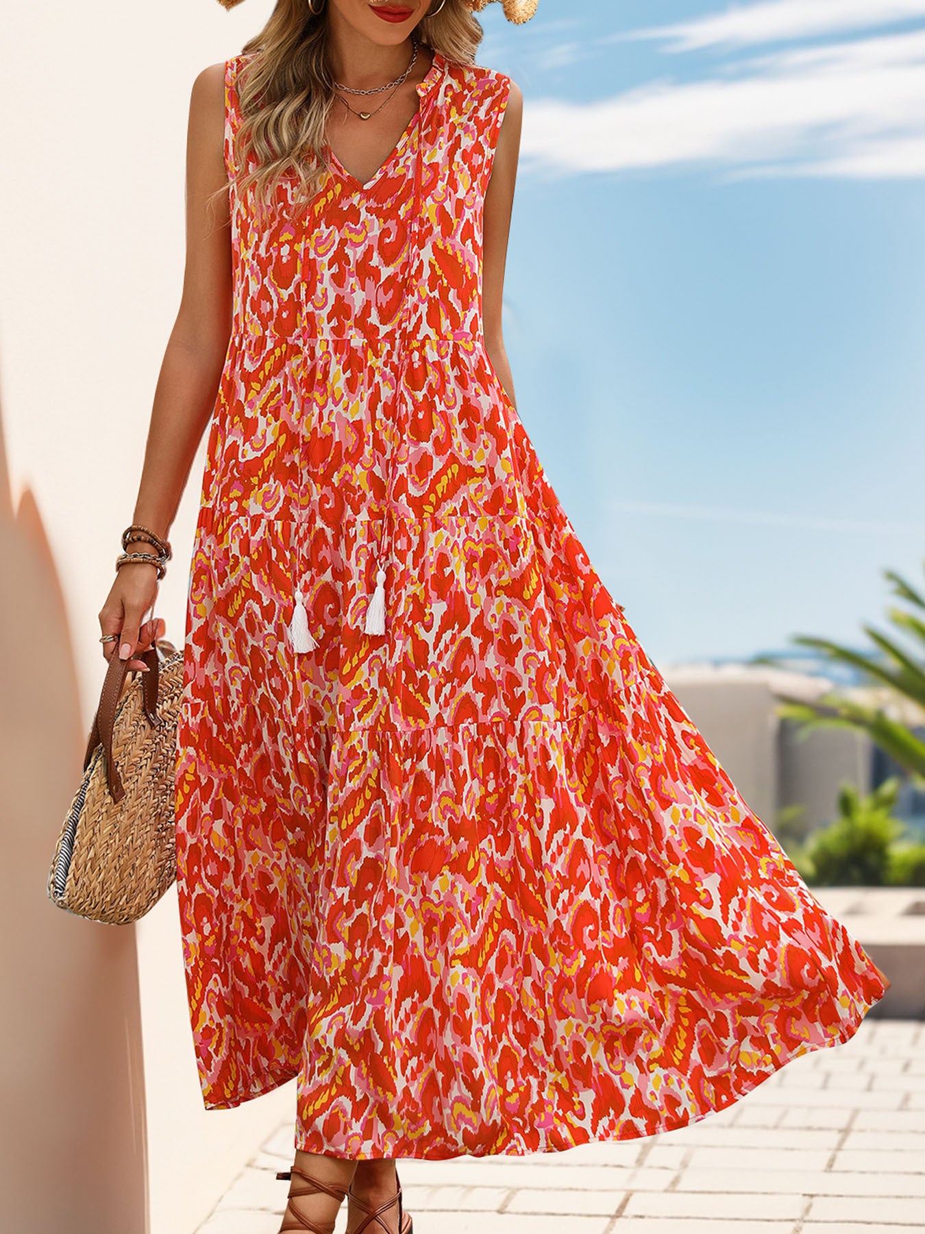 Arlene Printed Resort Midi Dress