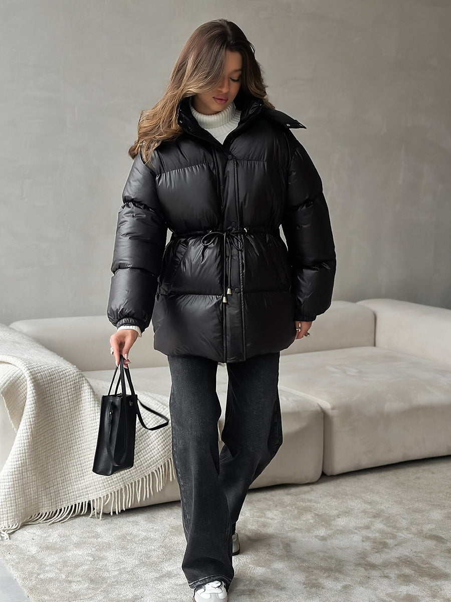 Arden Drawstring Waist Puffer Jacket