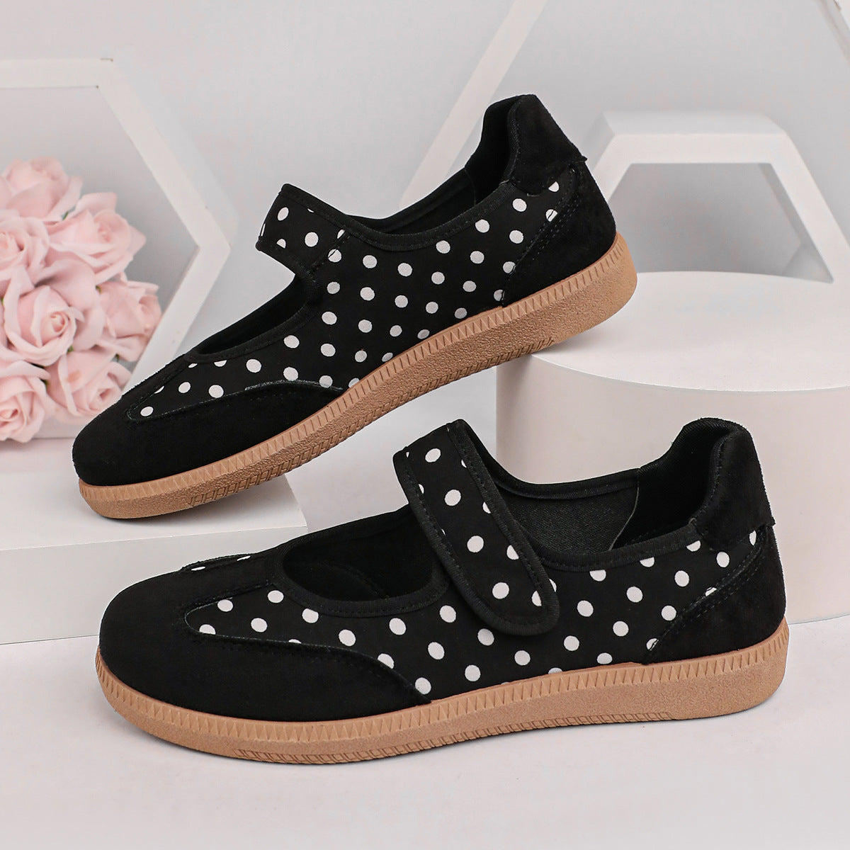 Kelli Polka Dot Mary Jane Flats