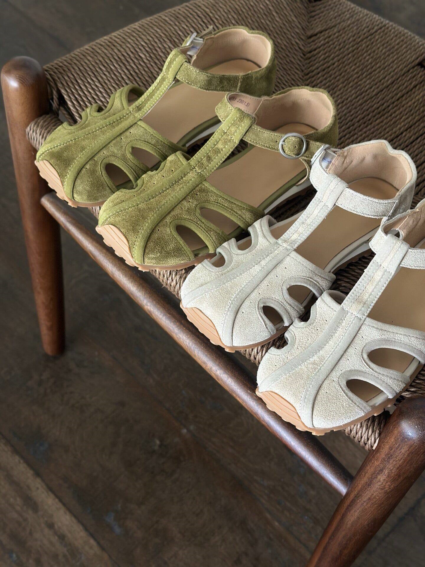 Odelle Suede Cutout Sandals