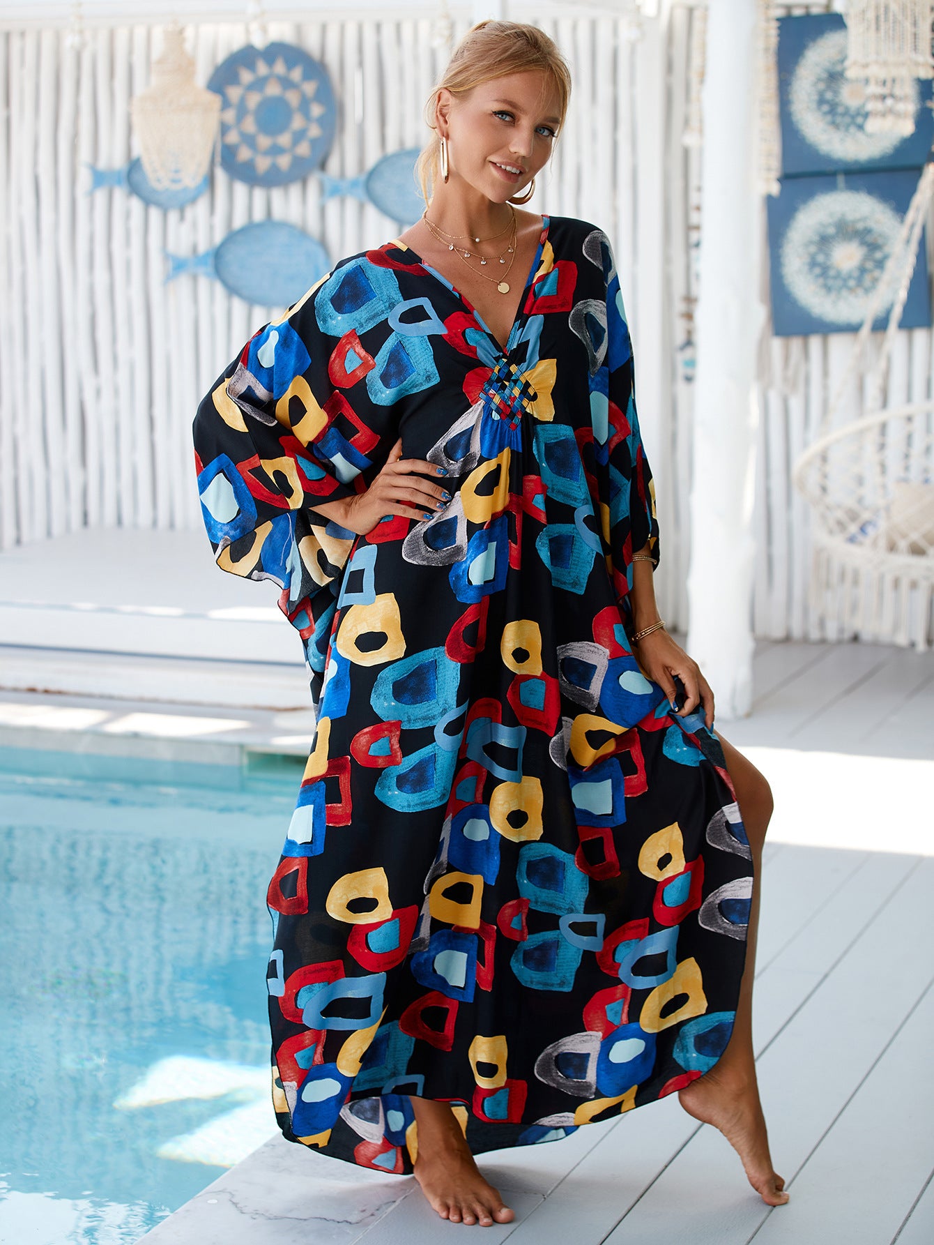 Marina Beach Kaftan Cover-Up