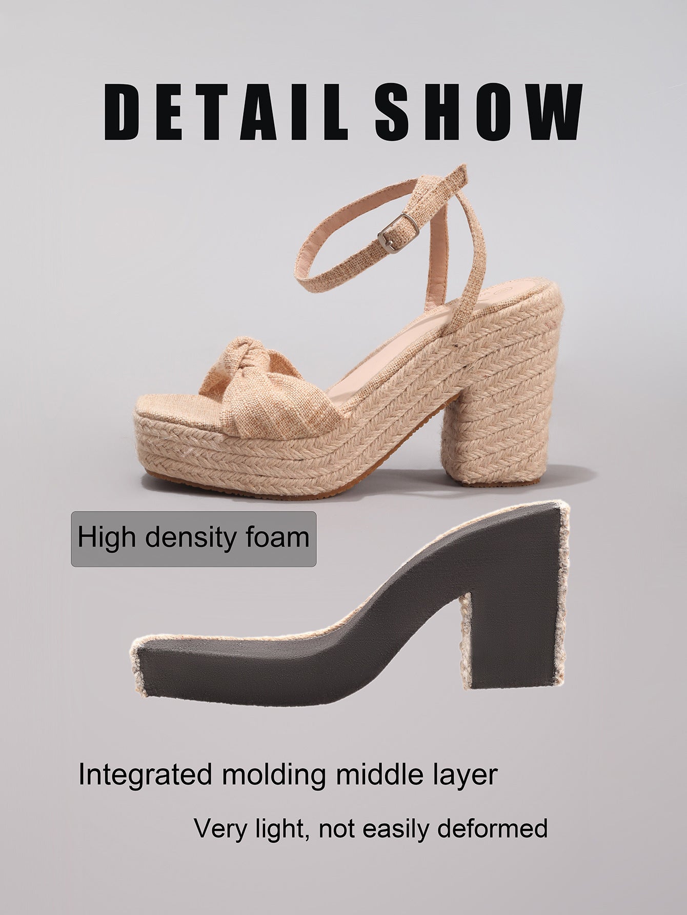 Margo & Main – Knotted Bow Espadrille Wedge Sandals, additional view 14, US women's sizes