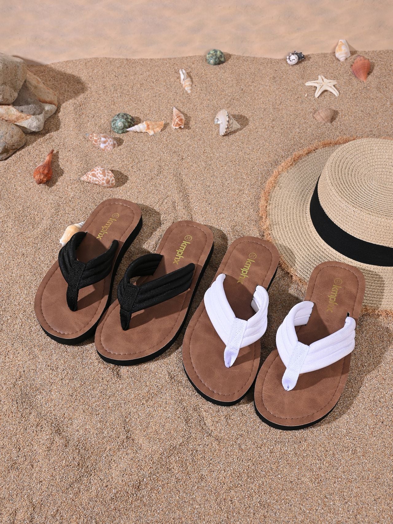 Terri Cushioned Flip Flop Sandals