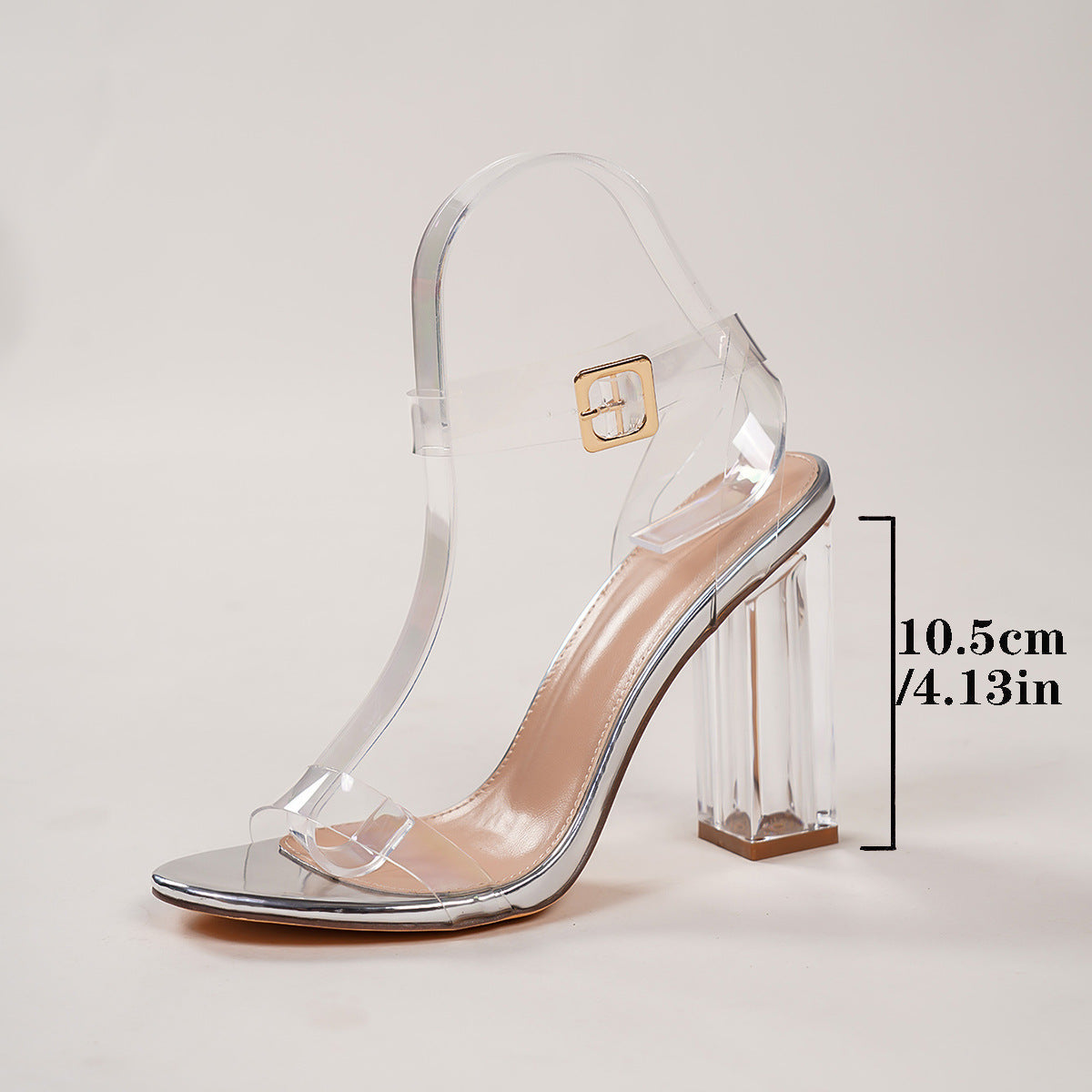 Helena Clear Block Heel Sandals