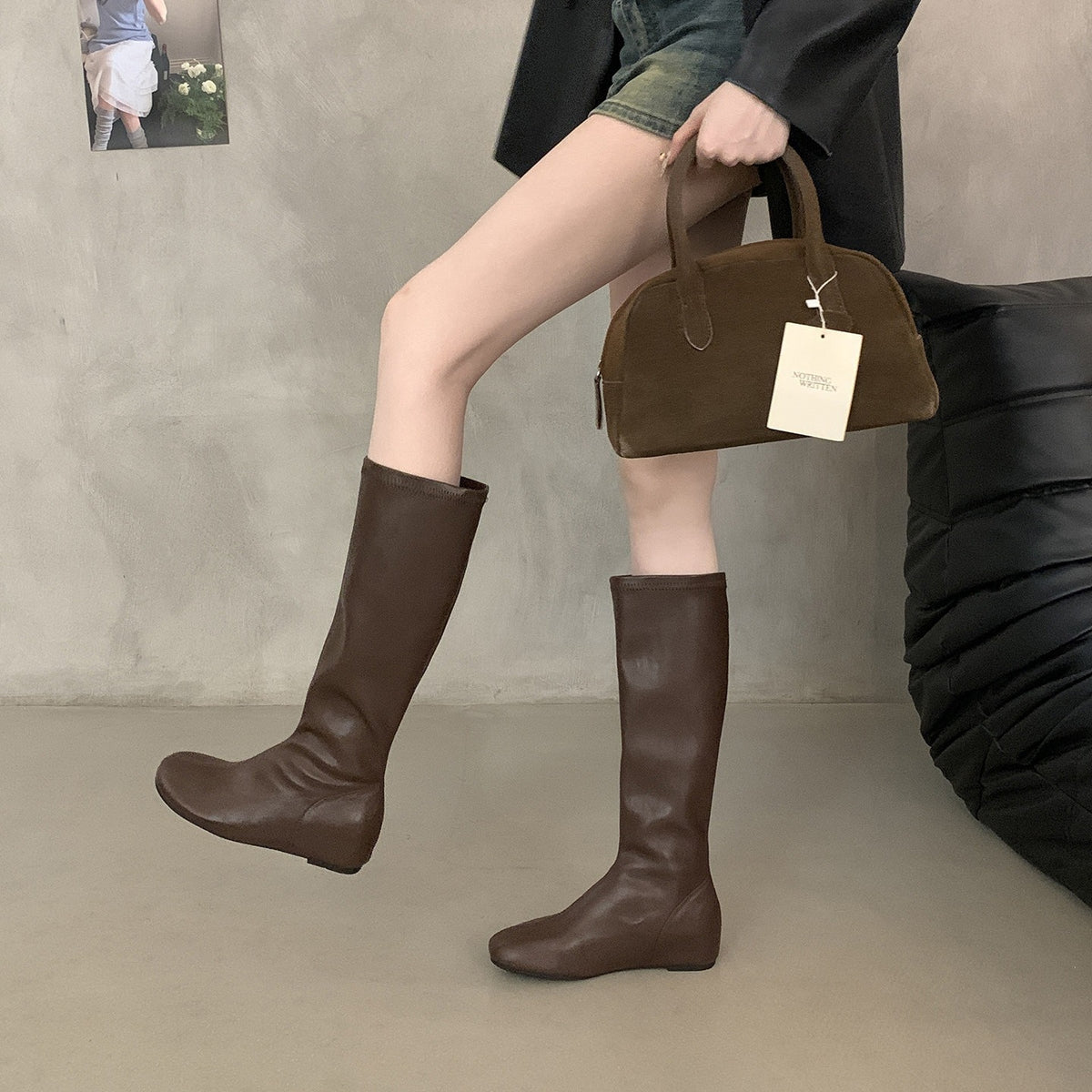 Blythe Stretch Flat Knee-High Boots