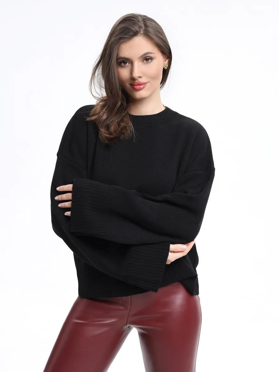 Margo & Main – ribbed-cuff oversized pullover sweater, additional view 16, US women's sizes