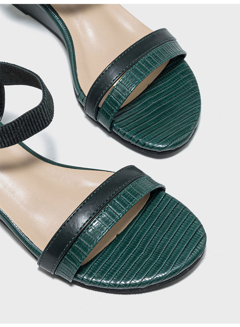 Margo & Main – textured strap low wedge sandals, additional view 14, US women's sizes