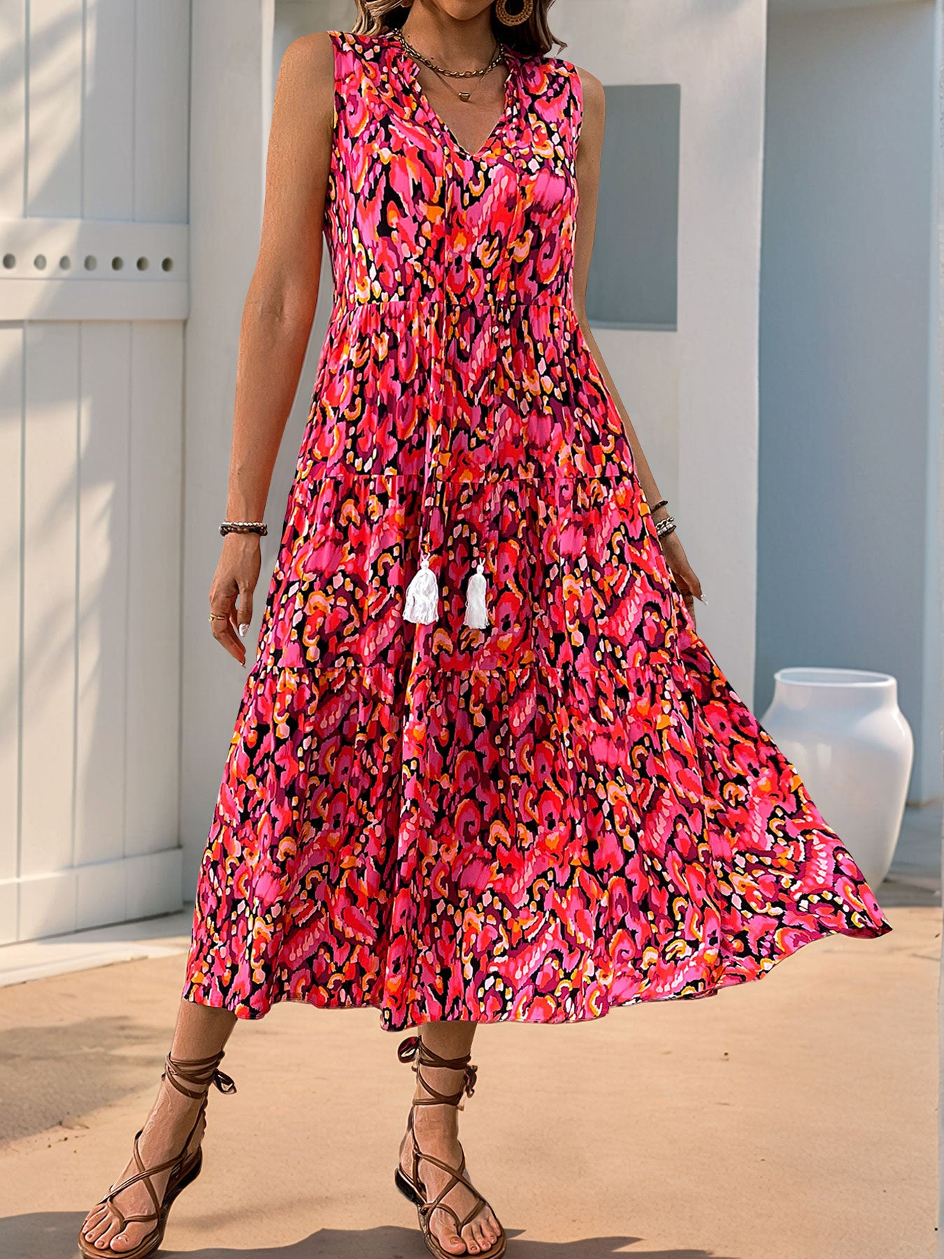 Arlene Printed Resort Midi Dress