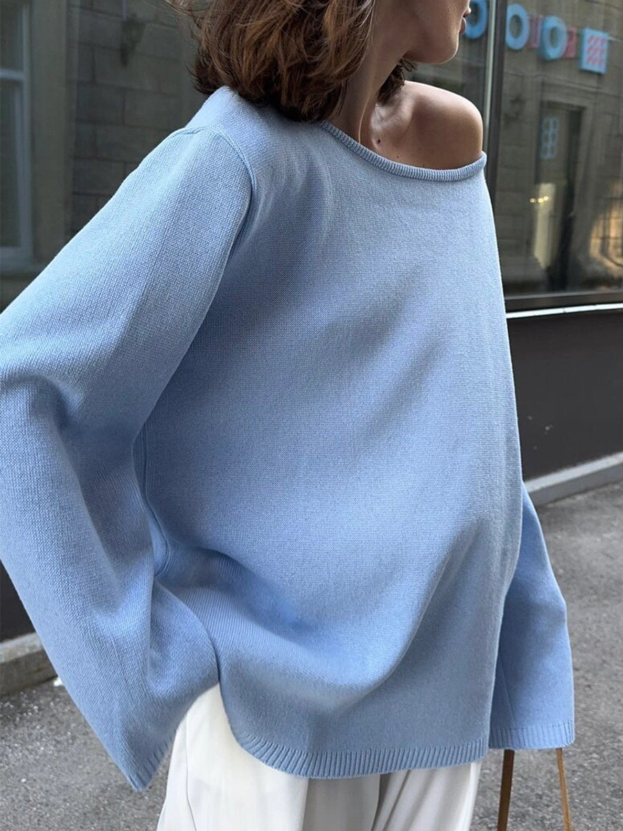 Ginevra Open Back Cotton Knit Sweater