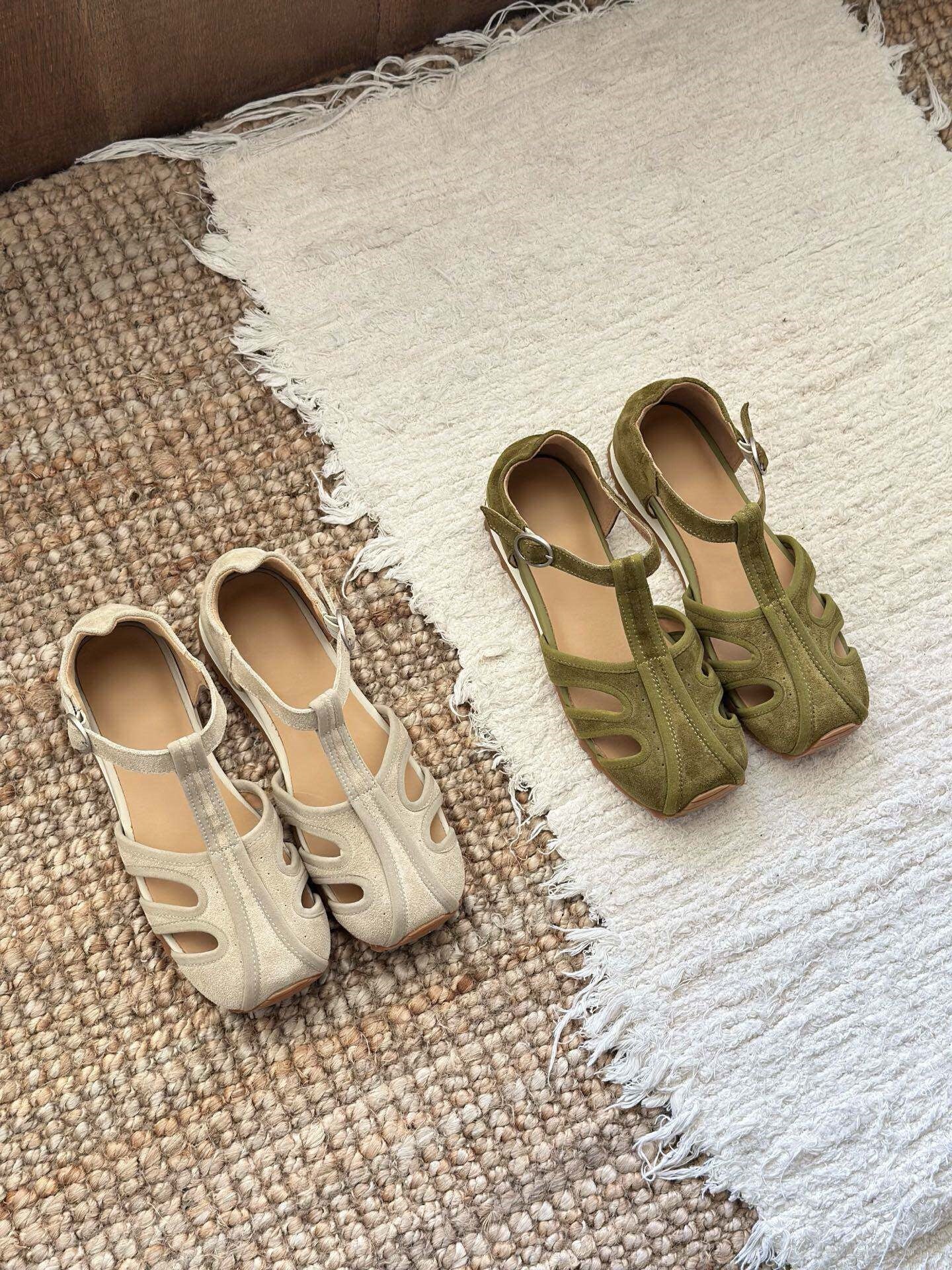 Odelle Suede Cutout Sandals