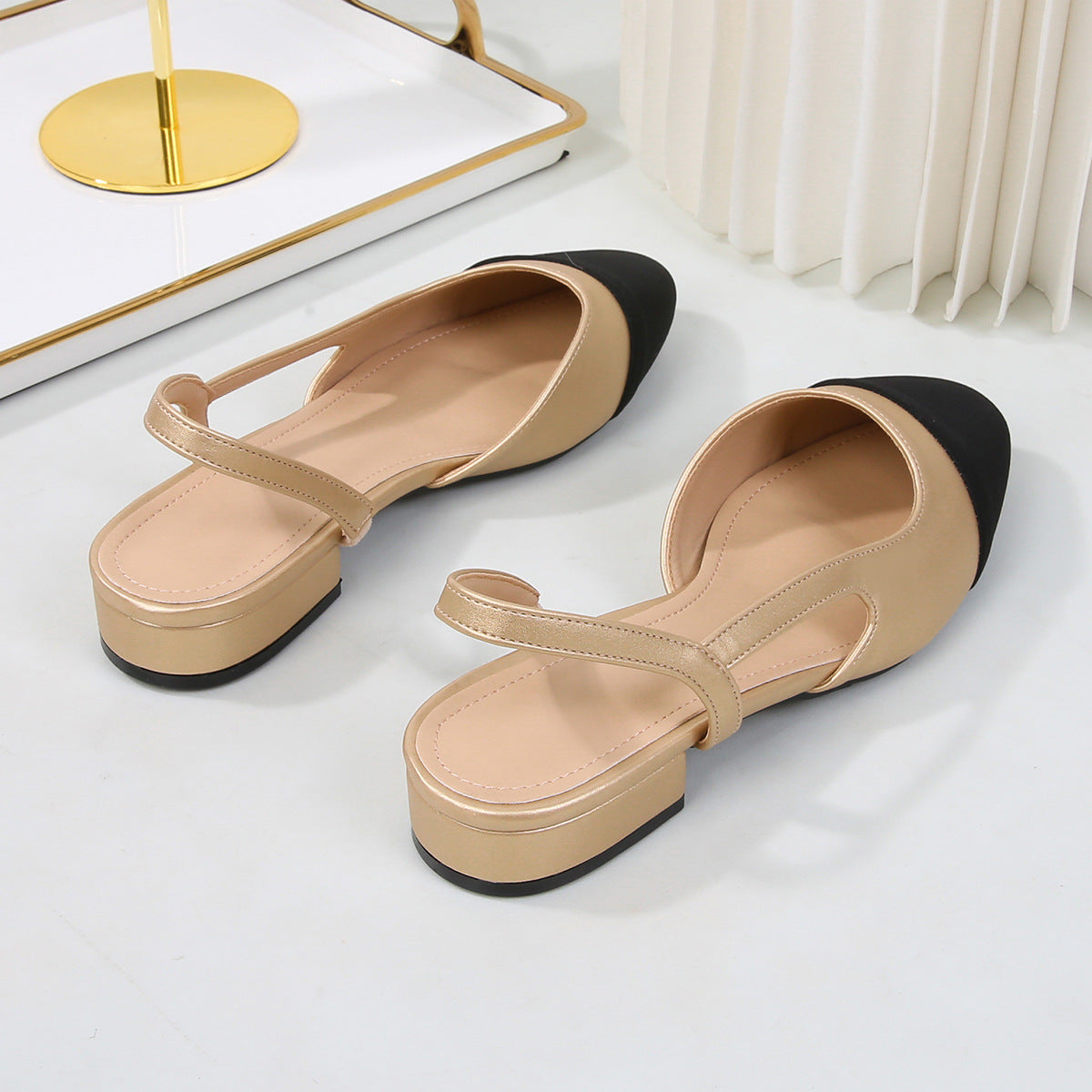 Dorothy Cap-Toe Slingback Heels