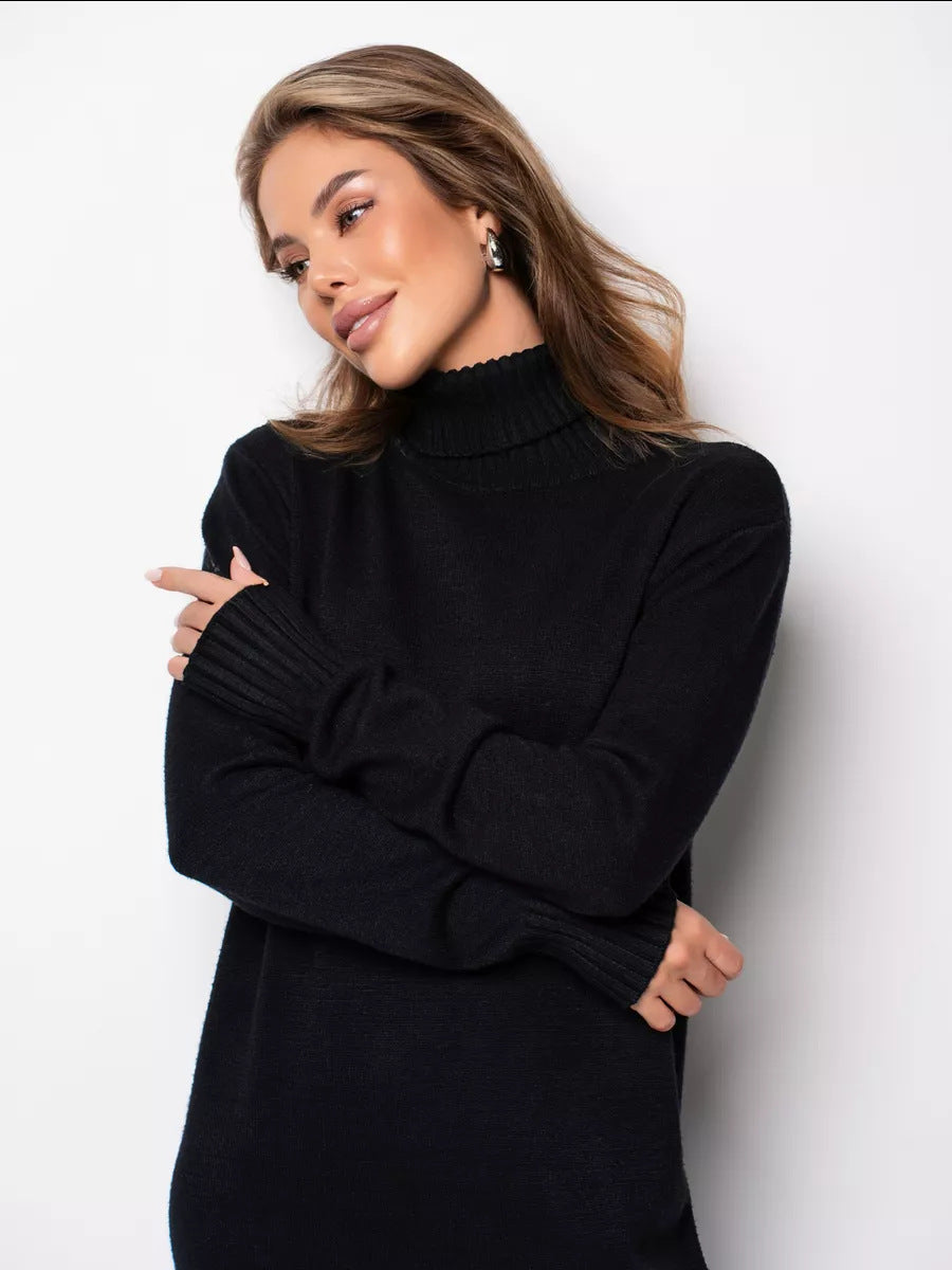 Margo & Main – turtleneck knit sweater dress, additional view 16, US women's sizes