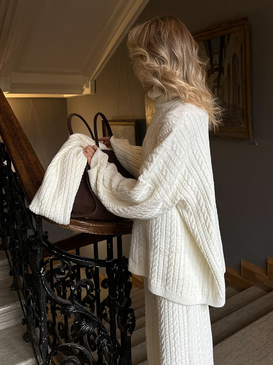 Venetia Cable Knit Sweater and Pants Set