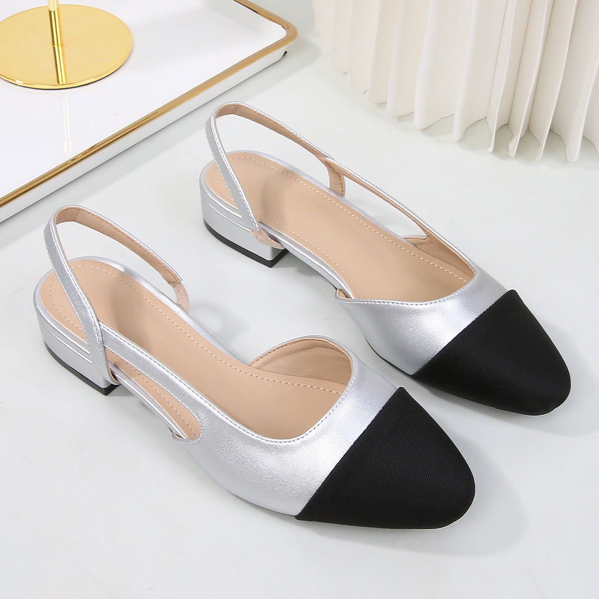 Dorothy Cap-Toe Slingback Heels