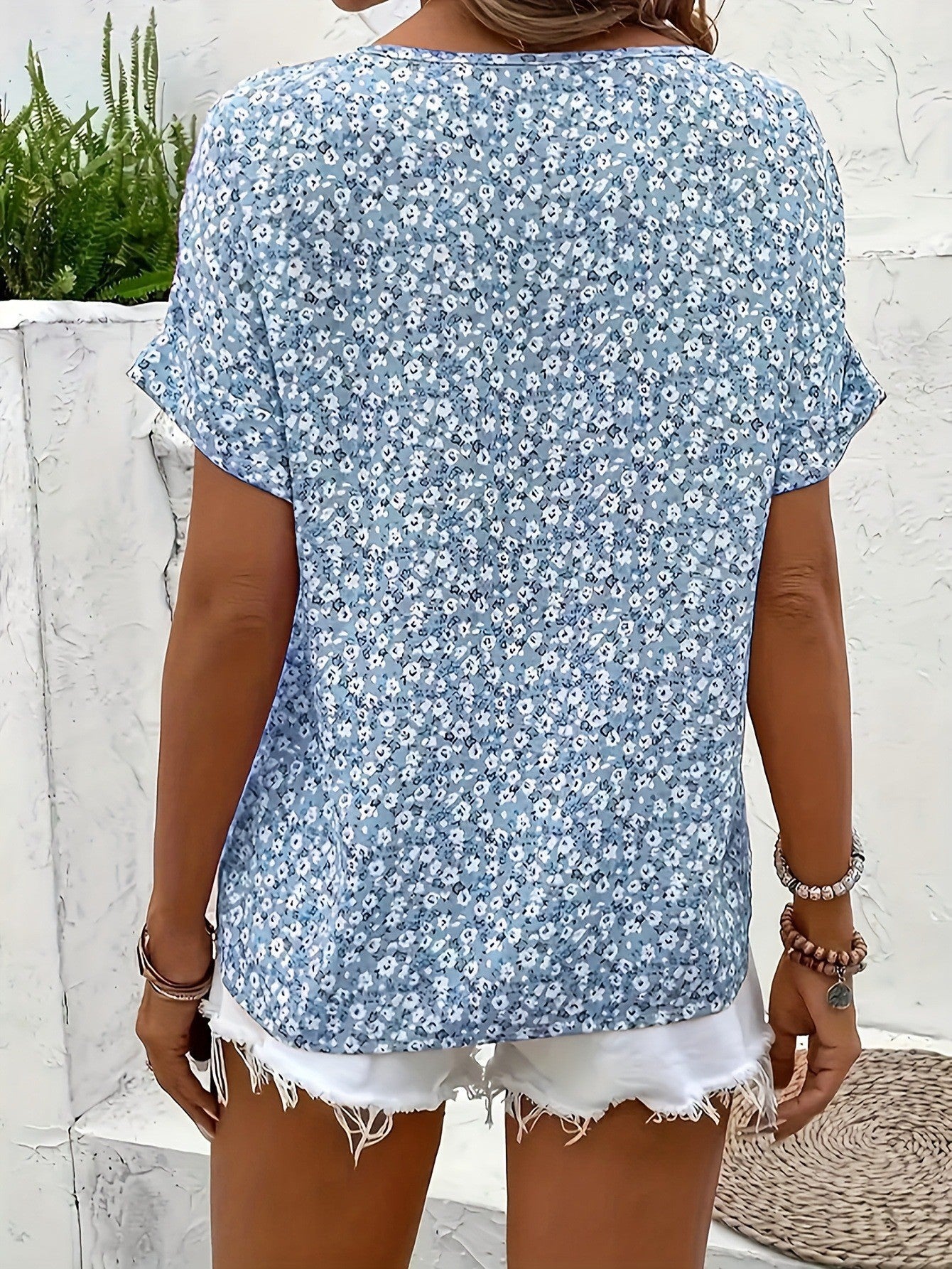 Elira Flattering Button Blouse