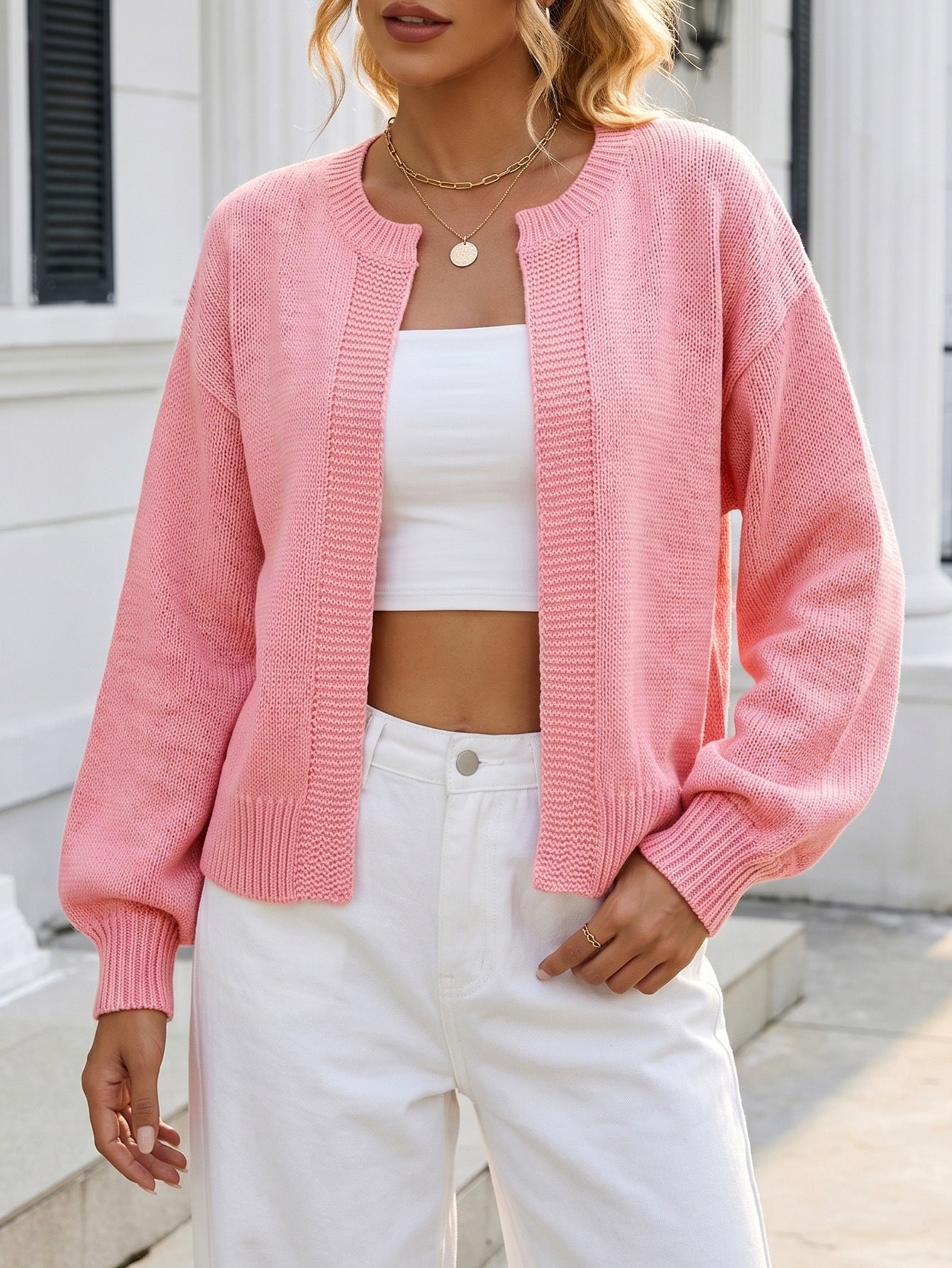 Caelia Open Knit Cardigan