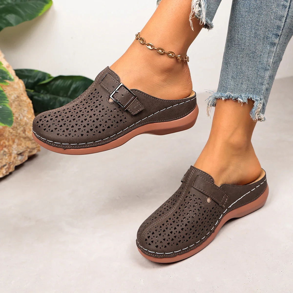 Calista Breathable Slip-On Clogs