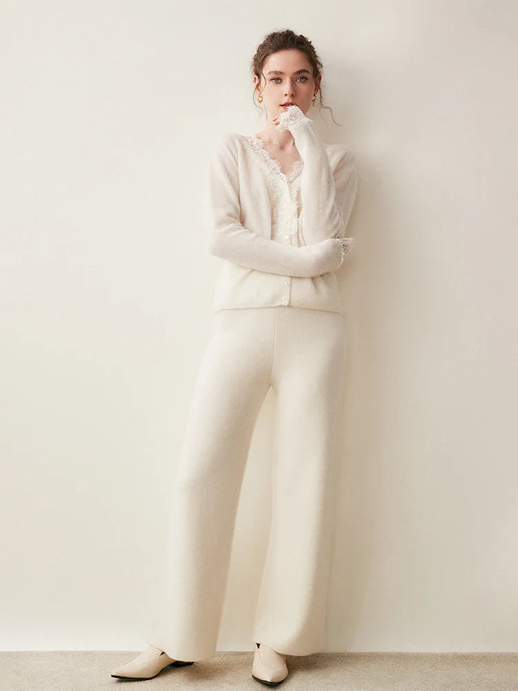 Amelia Cashmere Lace Cardigan