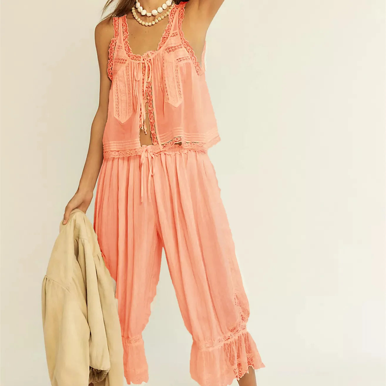 Joyce Lace Two-Piece Set