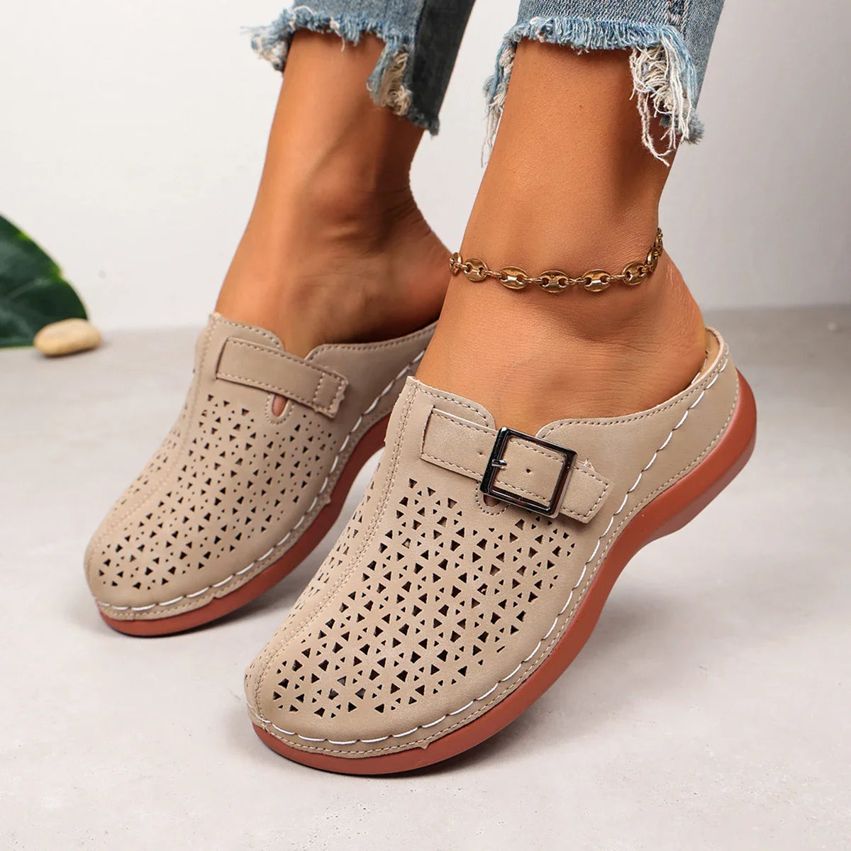 Calista Breathable Slip-On Clogs