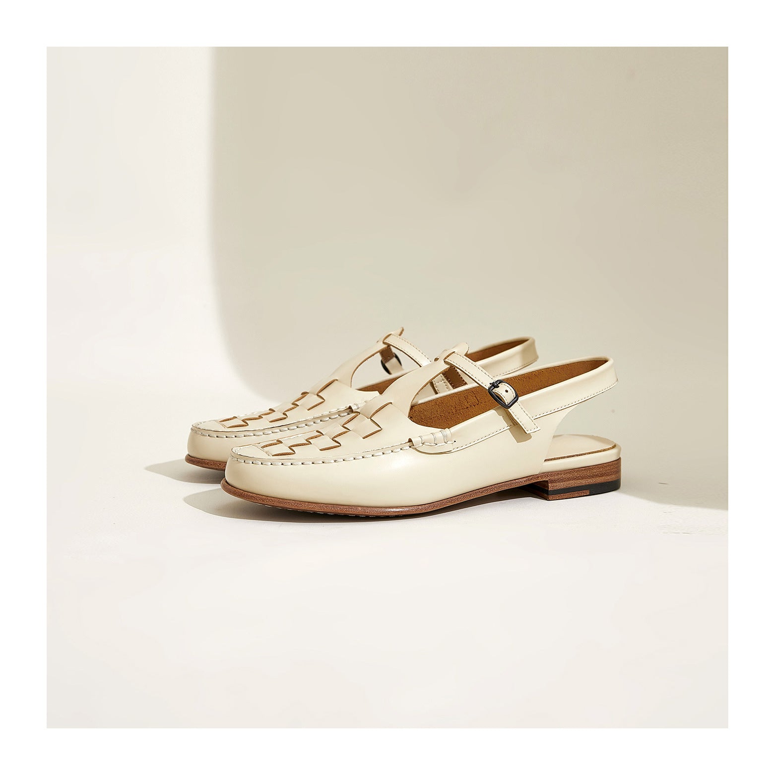 Patricia Woven Slingback Loafer Sandals