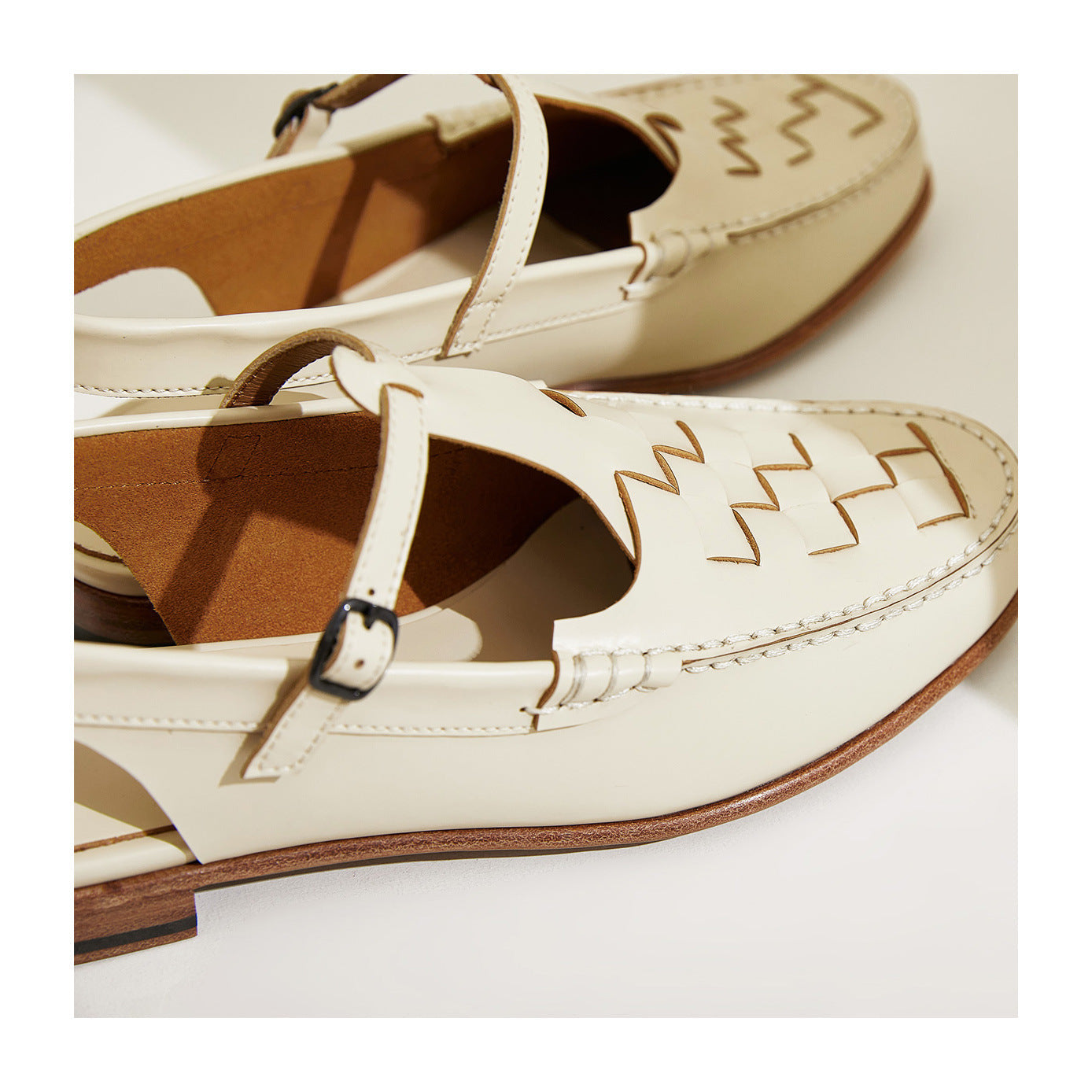 Patricia Woven Slingback Loafer Sandals