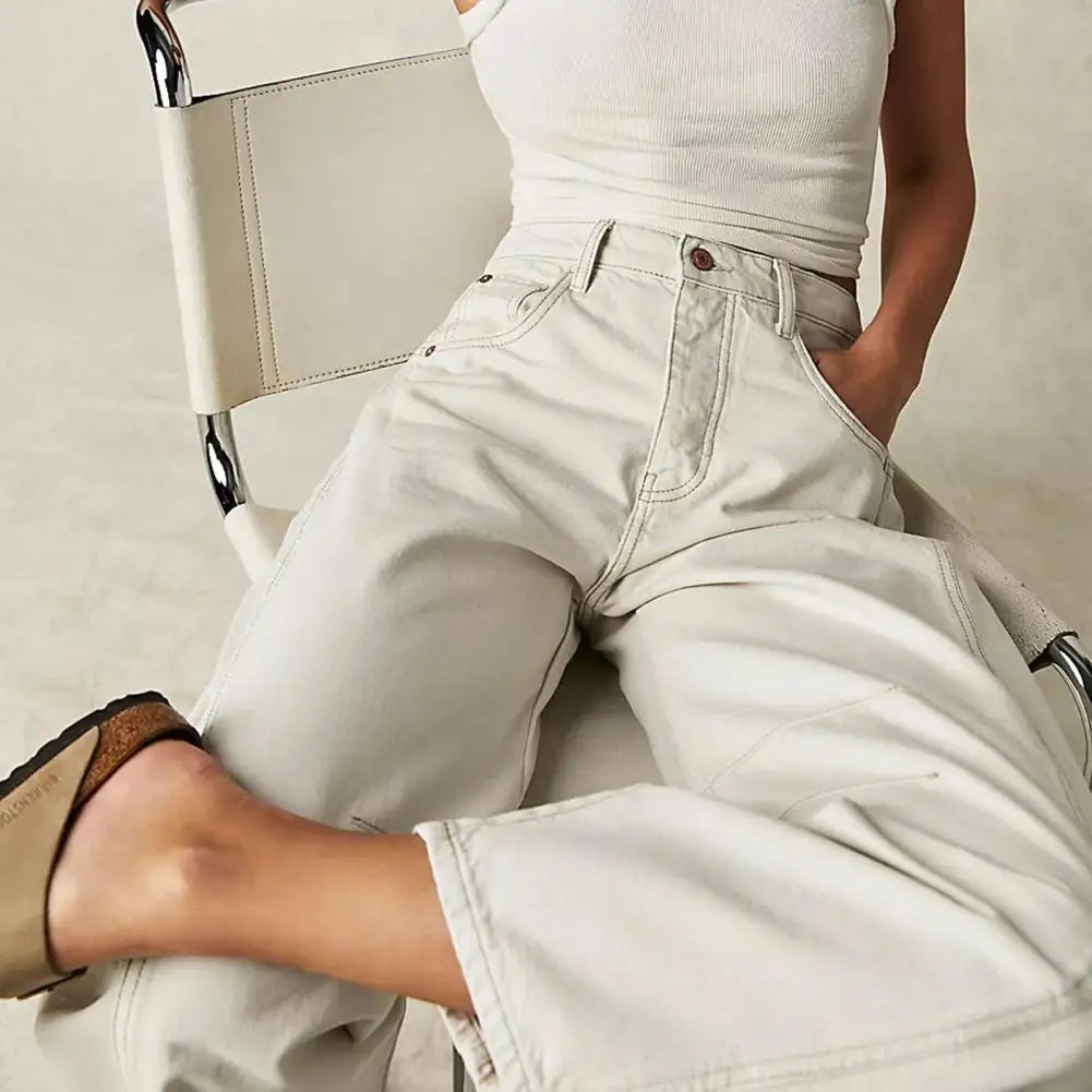 Kathleen Sculpted Barrel Leg Denim Jeans