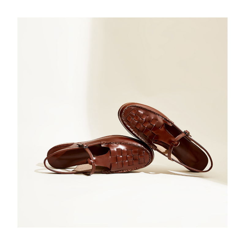 Patricia Woven Slingback Loafer Sandals
