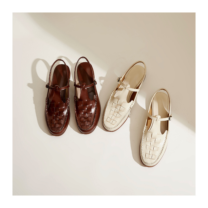 Patricia Woven Slingback Loafer Sandals