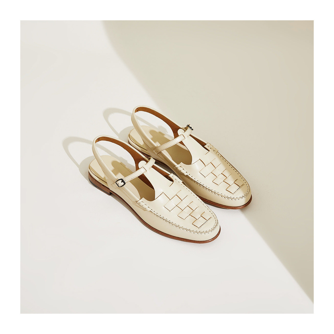 Patricia Woven Slingback Loafer Sandals