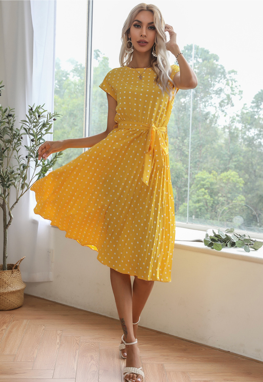 Virginia Polka Dot Midi Dress
