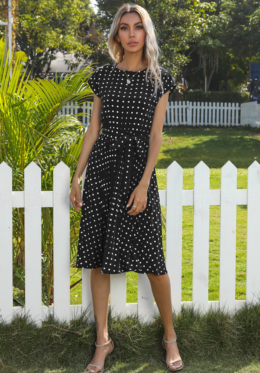 Virginia Polka Dot Midi Dress