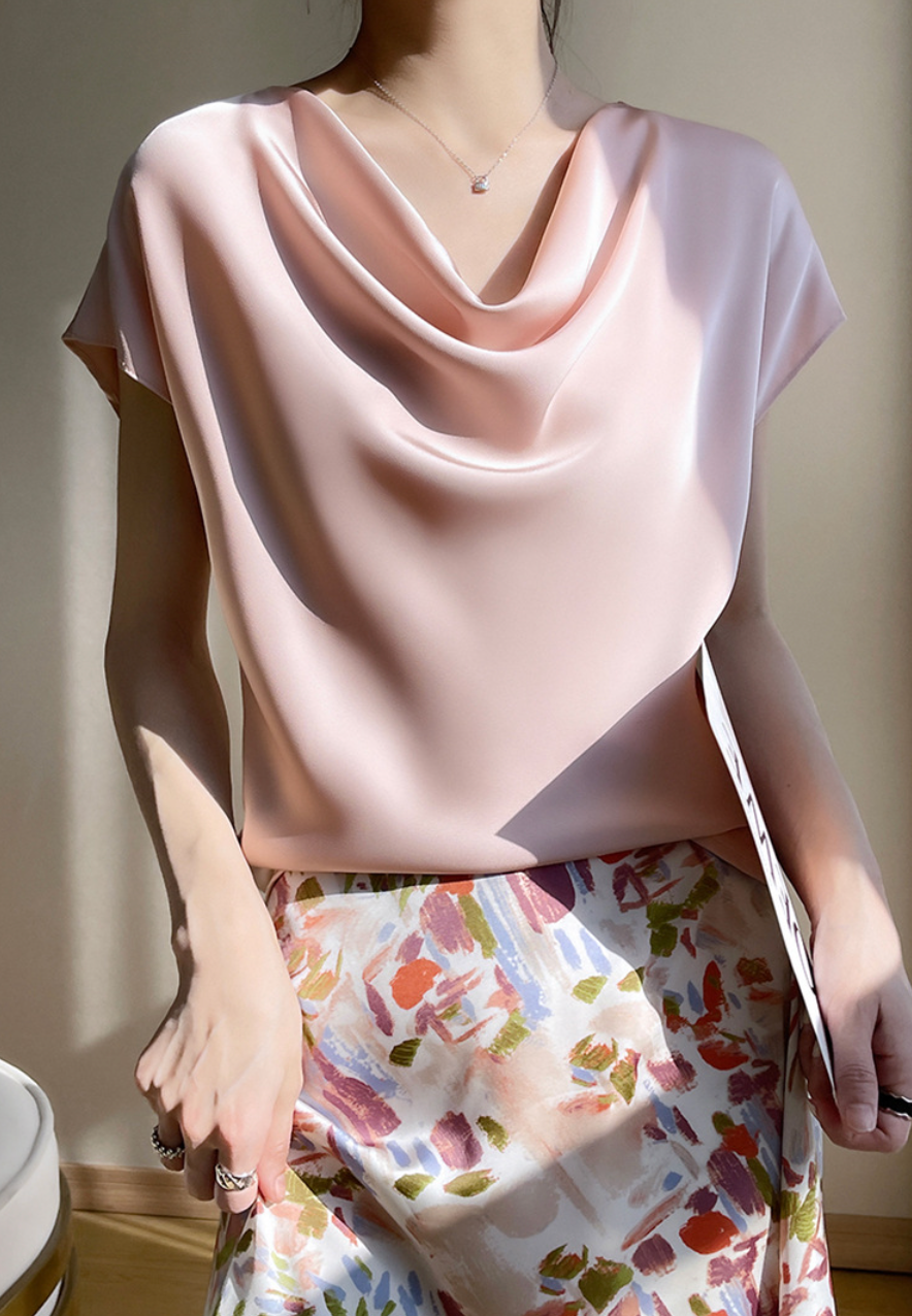 Laura Silky Satin Top