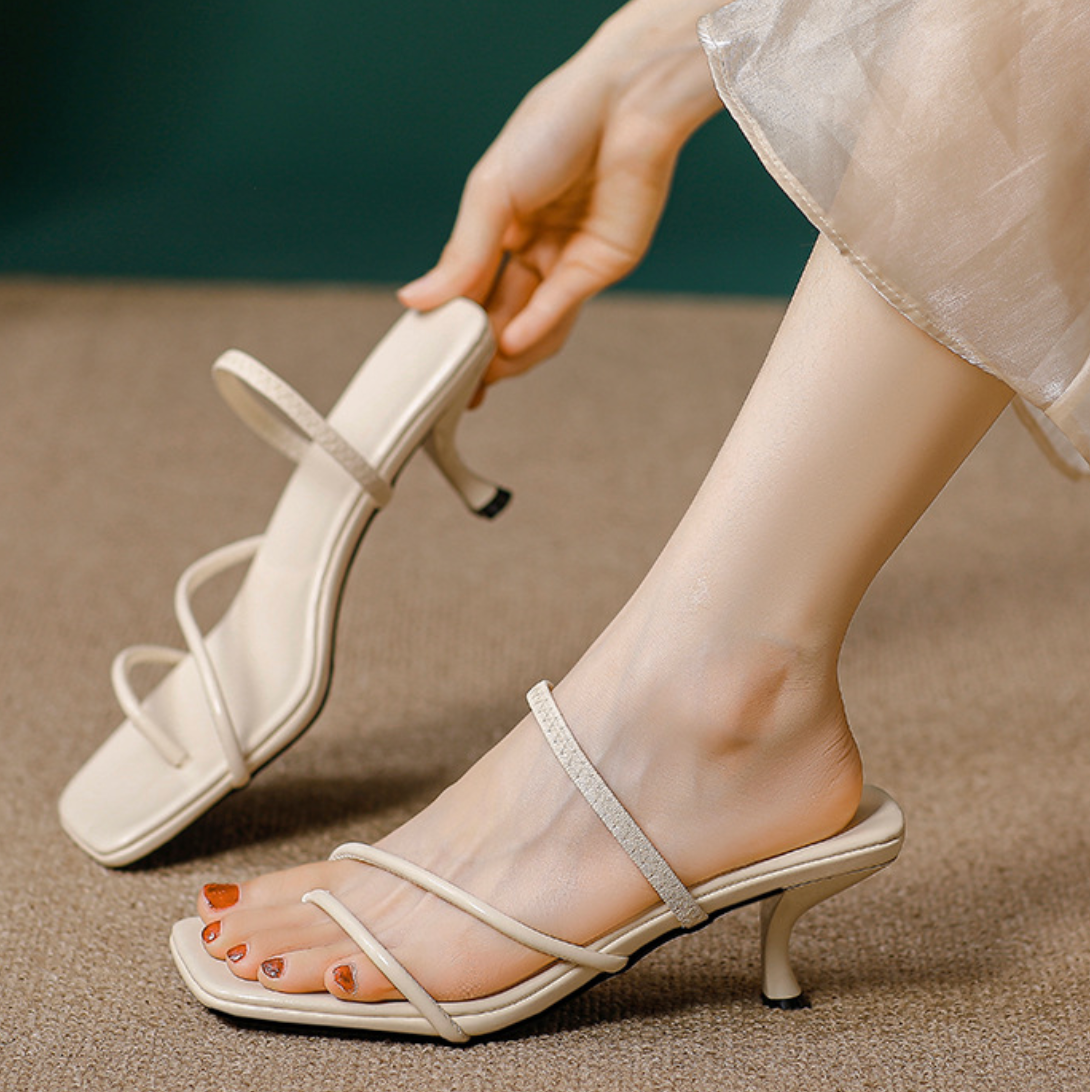 Marissa Strappy Kitten Heel Sandals