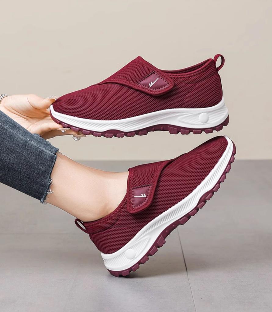 Margo & Main – wide-fit bunion slip-on walking shoes, detail view, US women's sizes