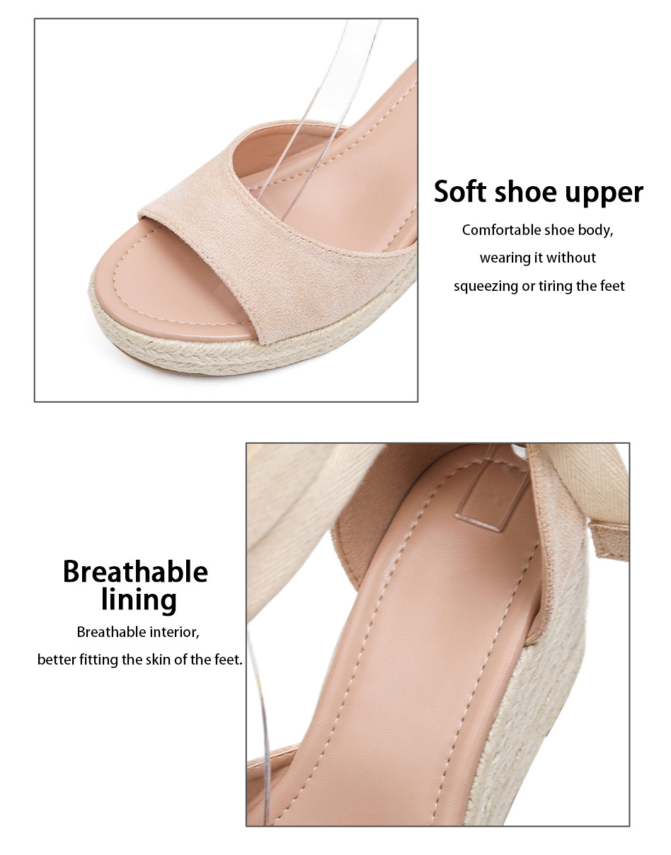 Margo & Main – ankle-tie espadrille wedge sandals, back view, US women's sizes