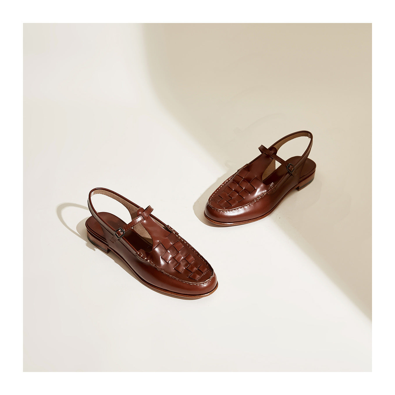 Patricia Woven Slingback Loafer Sandals