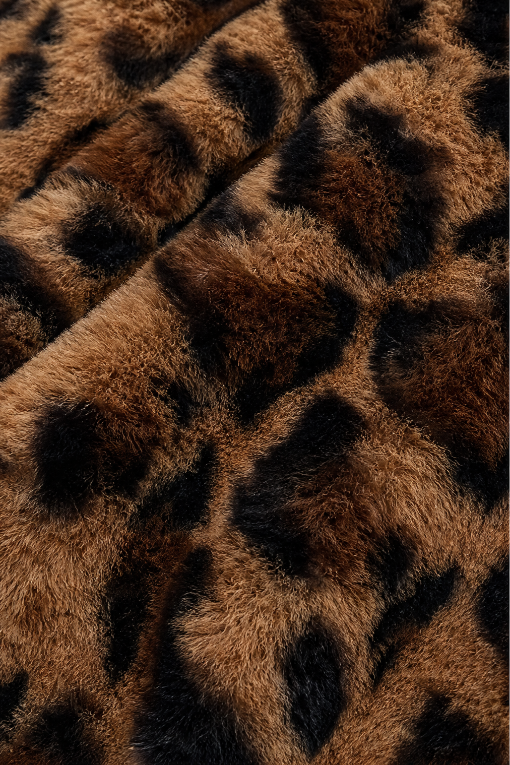 Berenice Leopard Faux Fur Longline Coat