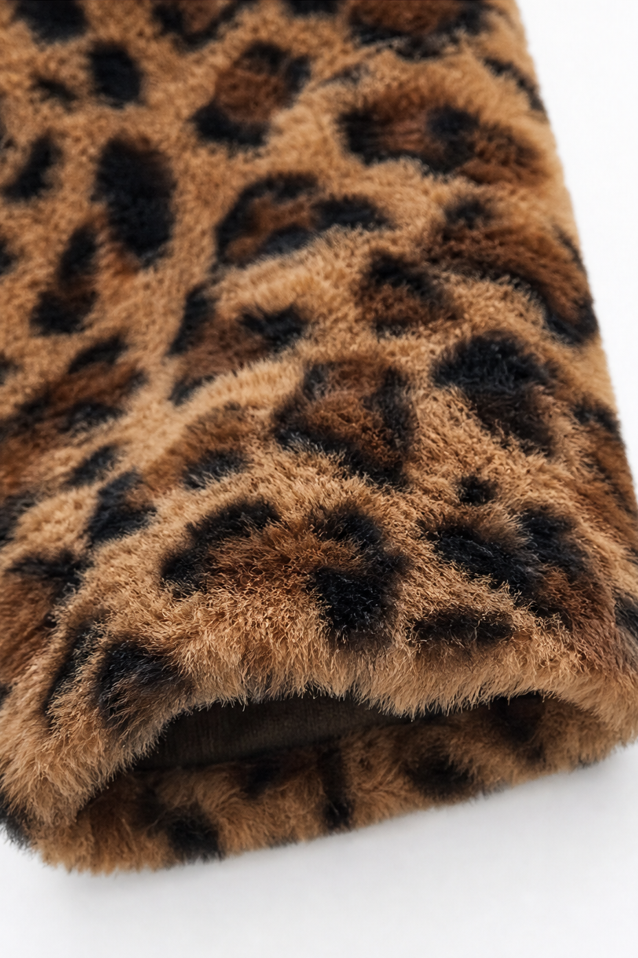 Berenice Leopard Faux Fur Longline Coat