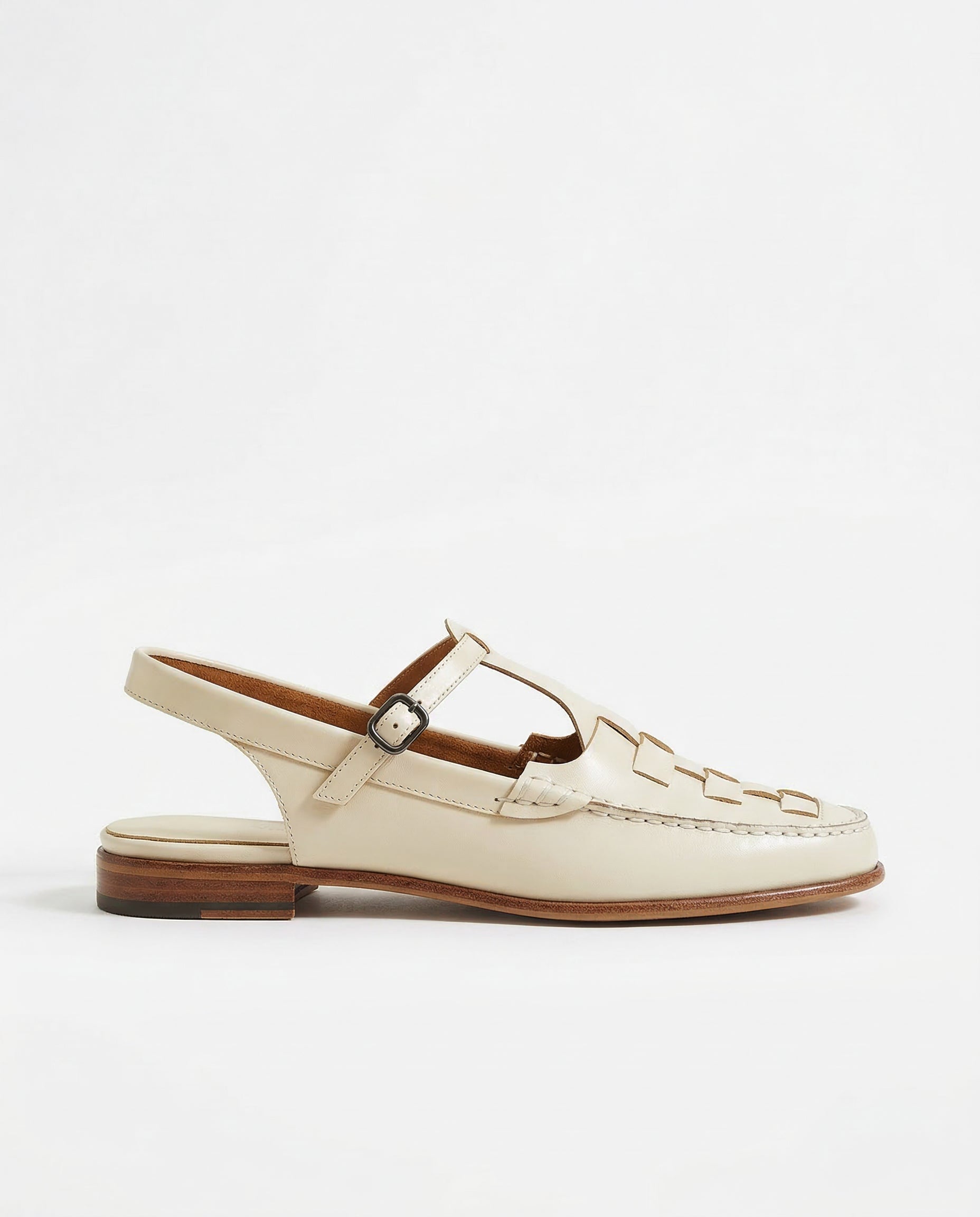 Patricia Woven Slingback Loafer Sandals