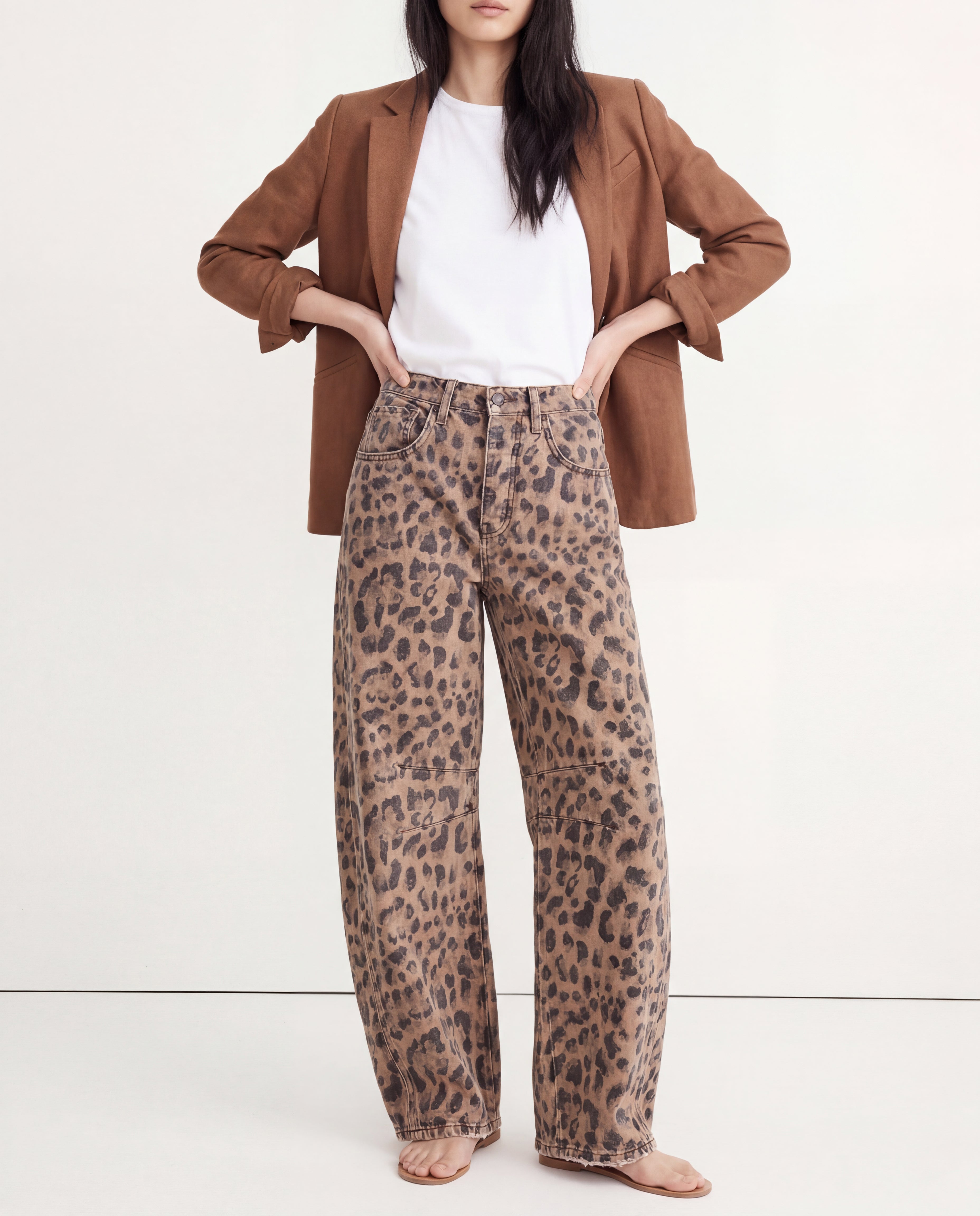 Kathleen Sculpted Barrel Leg Denim Jeans