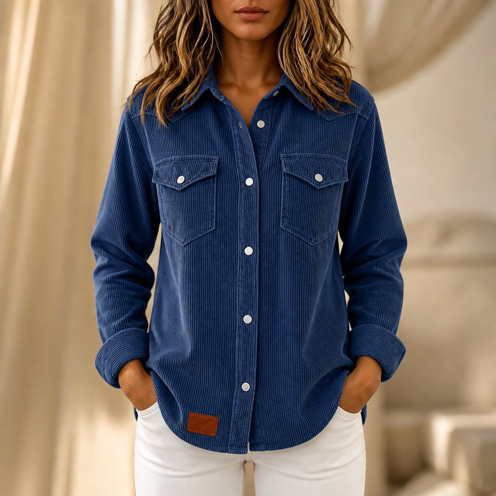 Xenia Ribbed Knit Button Front Shacket
